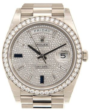 Rolex Day-Date 40 Automatic Diamond Watch 228349Rbr-0036 - Metallic