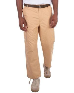 KENZO Straight-Leg Cargo Trousers - Natural