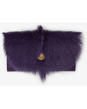 Burberry Equestrian Knight Chess Continental Long Wallet - Purple