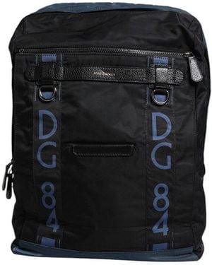 Dolce & Gabbana Nylon Dg Logo School Backpack Bag - Black