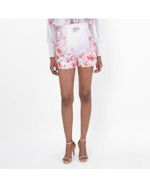 Zimmermann Crush Flat Front Shorts, Brand Size 0P Us - Pink