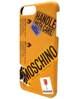 Moschino Warning Iphone Case Iphone 7, Iphone 6S, Iphone 6 - Metallic