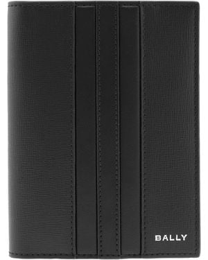 Bally Mythos Leather Passport Holder - Black