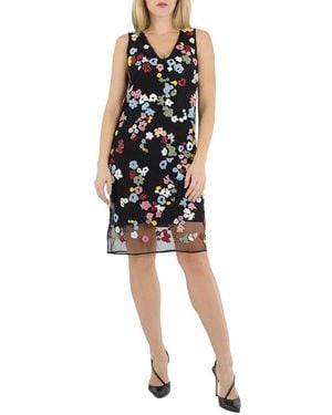 Burberry Ladies Hand-Beaded Floral Dress, Brand Size 2 (Us - Black