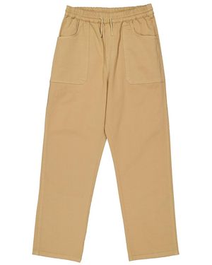 KENZO Elasticated Waistband Trousers - Natural