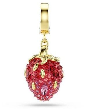 Swarovski Strawberry Crstal Charm - Pink