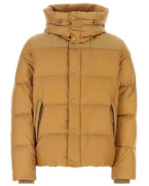 Burberry Detachable Sleeve Nylon Puffer Jacket - Yellow
