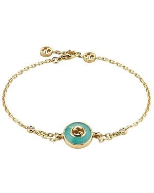 Gucci Interlocking G 18K Chain Bracelet - Metallic