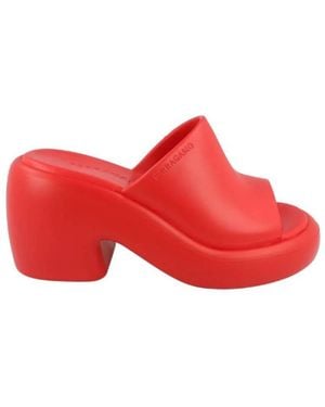 Ferragamo Deva Rubber Sandals - Red