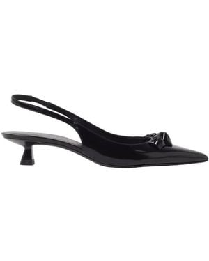 Stuart Weitzman Rosie 35 Leather Slingbacks - Blue
