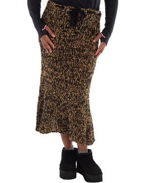 Moncler Wool Drawstring Skirt - Brown