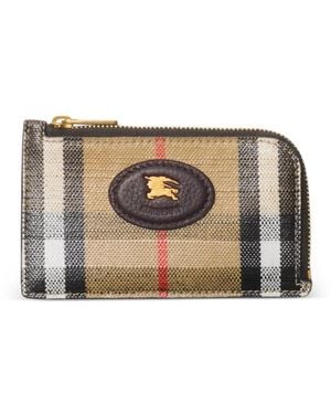 Burberry Check Highlands Zip Card Case - Multicolour