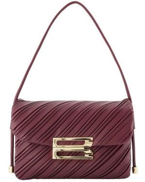 Victoria Beckham Shoulder Bag Burgundy - Purple
