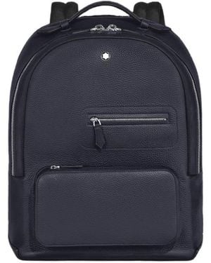 Montblanc Companion Leather Backpack - Blue