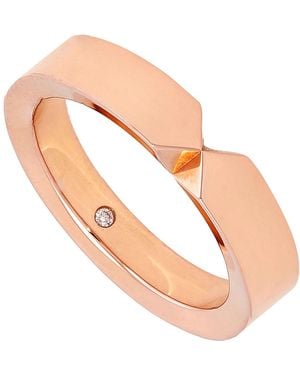 Chaumet 18K Rose Triomphe De Diamond Wedding Band - Natural