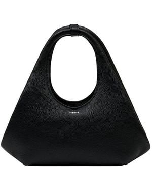 Coperni Pebbled Leather Shoulder Bag - Black
