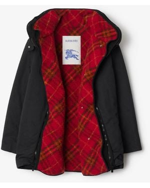 Burberry Detachable Warmer Cotton Parka - Red