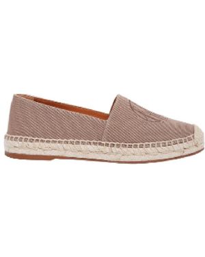 Chloé Pary Logo Embroidered Espadrilles, Brand Size 38 (Us - Brown