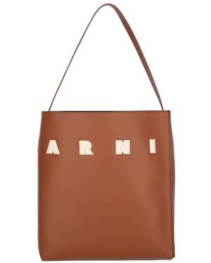 Marni Museo Medium Hobo Bag - Brown