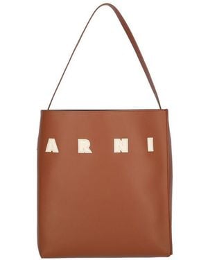 Marni Museo Medium Hobo Bag - Brown