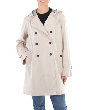 Save The Duck Grin Trench Coat, Brand Size 3 - White