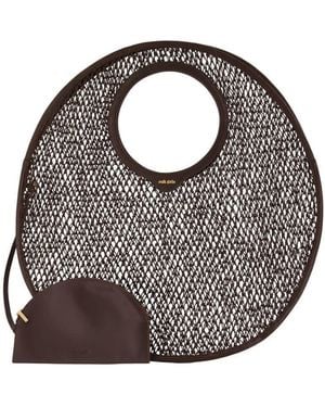 Cult Gaia Amun Top Handle Bag - Brown