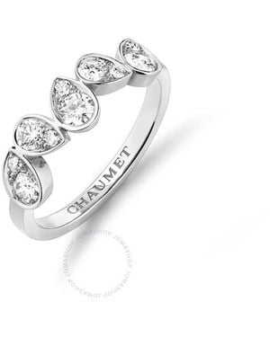 Chaumet 18K Josephine Ronde D'Aigrette Diamond Ring - Metallic