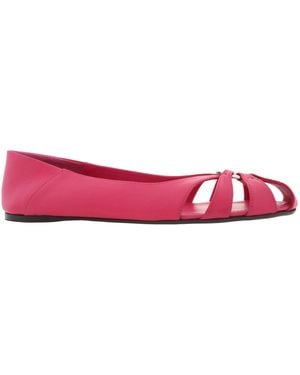 Ferragamo Ferragamo Aurelie Gancini Ornament Ballet Flats, Size 7 C - Pink