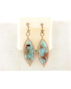 Le Vian Ladies Aquaprase Earrings Set - White