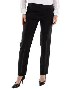 Burberry Aimie Mohair Wool Tailored Pants - Black