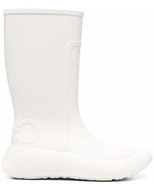 Ferragamo Rubber Boots - White