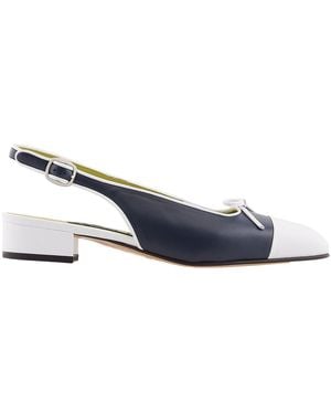 CAREL PARIS Josephine Slingback Ballet Pumps, Brand Size 36 Us - Blue