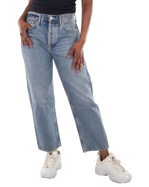 Agolde Ladies Parker Low Slung Vintage Straight Jeans - Blue
