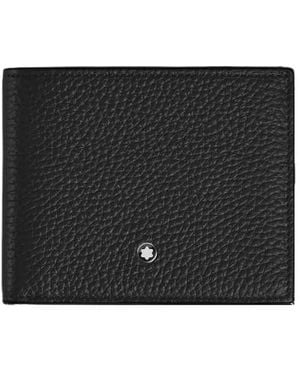 Montblanc 6Cc Grain Leather Wallet - Black