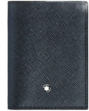 Montblanc Sartorial 4Cc Leather Mini Wallet - Blue