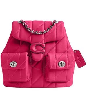 COACH Tabby Backpack With Quilting - Pink