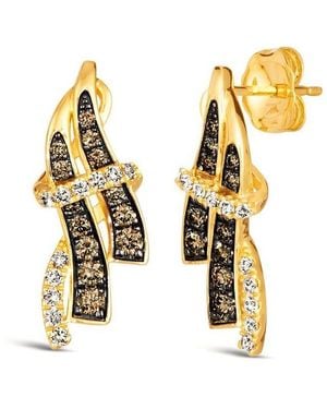 Le Vian Ladies Chocolate And Honey Drop Earrings Set - Metallic