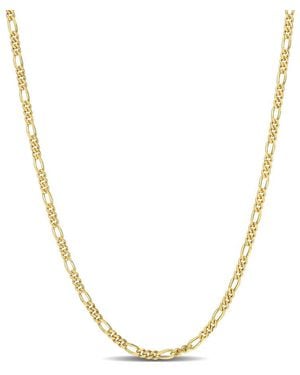 Amour 2.2Mm Figaro Chain Necklace - Metallic