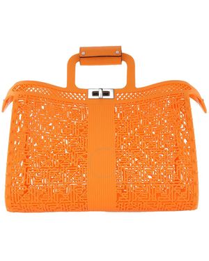 Fendi Forty8 Basket Tote Bag - Orange