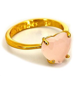 Les Nereides La Diamantine Heart Stone Ring - Yellow
