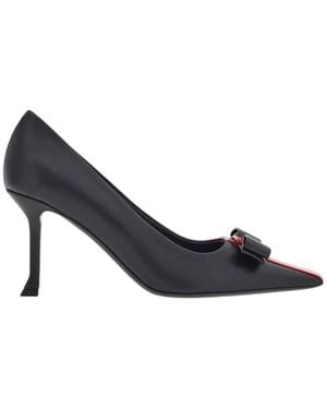 Ferragamo Siwar 85 Vara Bow Pumps - Blue