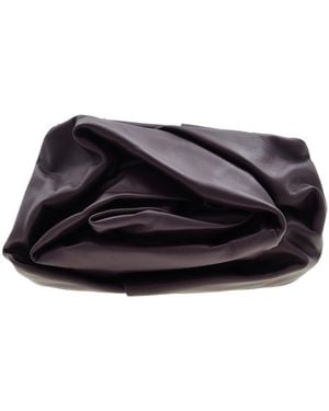 Burberry Rose Leather Clutch - Purple