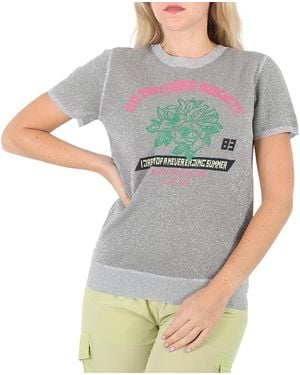 J.won J-Won Metallic Top T-Shirt - Gray