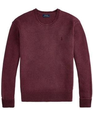 Polo Ralph Lauren Garment-Dyed Cotton Sweater - Purple