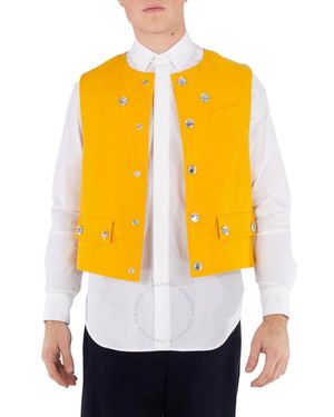 Burberry Marigold Wool Waistcoat, Brand Size 46 (Us - Yellow