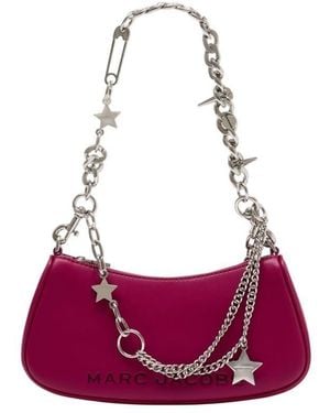Marc Jacobs Leather Shoulder Bag - Purple