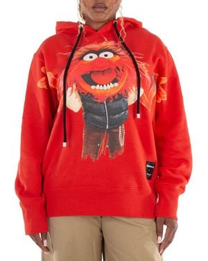 Moncler The Muppets Graphic Print Hoodie - Red