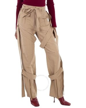 Burberry Amelia Cargo Pants - Natural