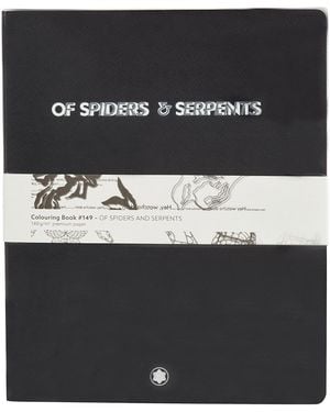 Montblanc Adult Coloring Book Of Spiders And Serpents - Black