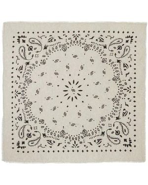 Kujten Square Shaped Cashmere Scarf - Natural